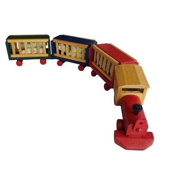 International Christmas Other - International Christmas  Holiday Circus Wood Train Set 24" Long New Orig Box